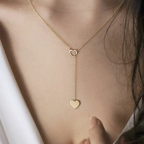 Lavi Peach Heart Pendant Necklace