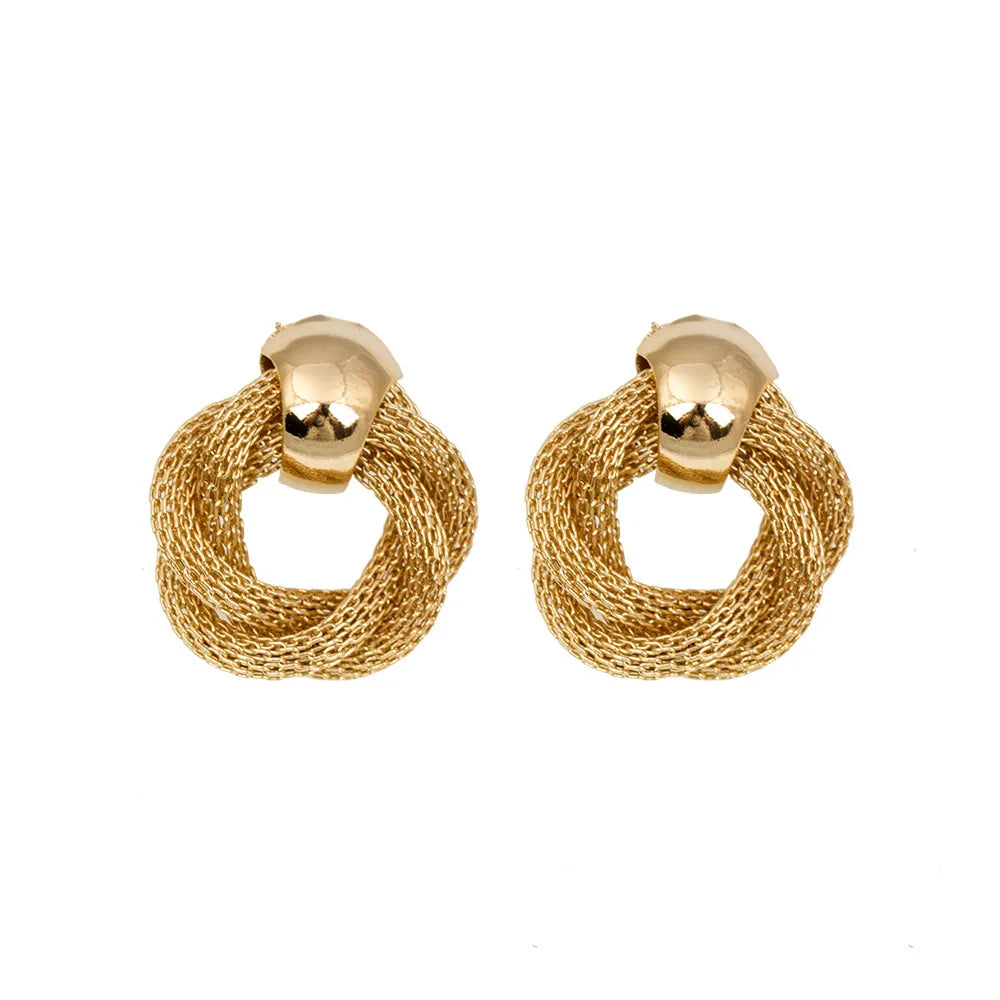 Lavi Twisted Circle Dangle Earrings