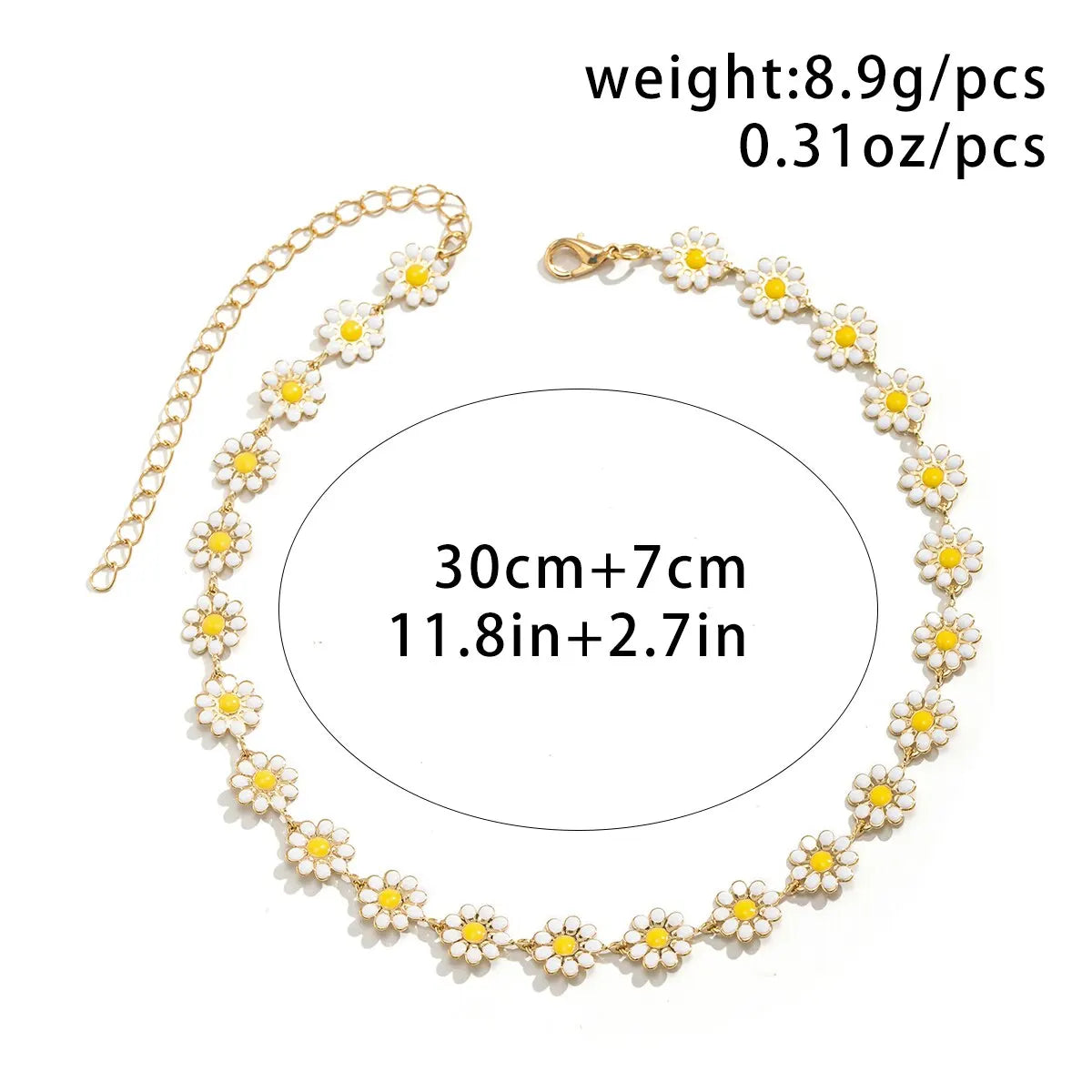 Lavi Daisy Clavicle Chain Necklace