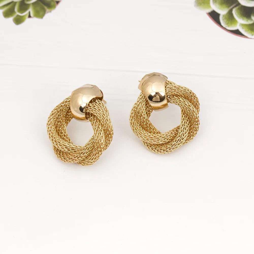 Lavi Twisted Circle Dangle Earrings